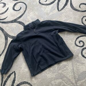 PGA Tour black ribbed Quarter-Zip Pullover